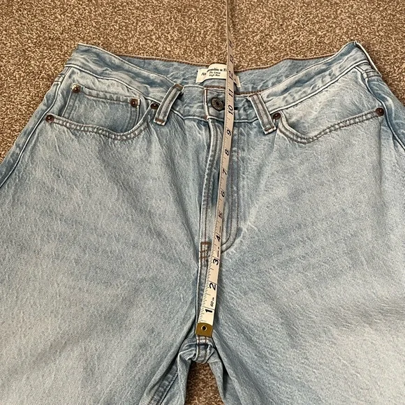 Abercrombie & Fitch Women's High Rise Jeans - Light Blue - Picture 11 of 12